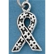 Autism Awareness Ribbon Sterling Silver Charm