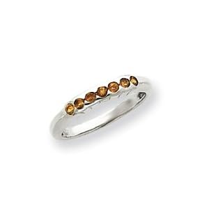 Buy Sterling Silver Citrine Ring - Size 7 by JewelryWeb