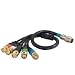 Cables To Go 42067 RapidRun 5 BNC Flying Lead (1.5 Feet, Black)