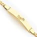 14K Kansas City Royals Sm Polished Name Id Figaro Bracelet