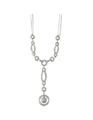 1 CT TW 14K White Gold Diamond Necklace