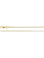 .75 mm Box Chain 14K Yellow 7 Inch Ch619