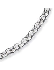 Sterling Silver Fancy Link Necklace - 18 Inch