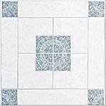 Congoleum #ZMI-98 45PC BLU/Teal Floor Tile