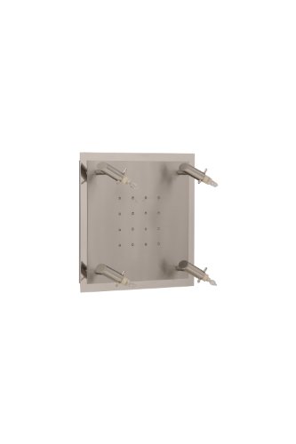 Ambientehome 55033 Deckenleuchte ohne Glas Serie Kombi02, Halogen, 20-flammig, nickel matt / chrom