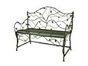 Black Moss Garden Bench Metal Ss Wire Iron Iron by Midwest-CBK