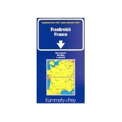 K�mmerly & Frey Karten, Frankreich, Doppelkarte Nord und S�d: Doppelkarte Nord u. S�d: Indexed (International Road Map)