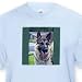 German Shepherd Portrait - Light Blue Infant Lap-Shoulder Tee (18M)