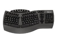 Fellowes 98915 Antimicrobial Split Design Keyboard (Black)