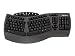 Electronics : Fellowes 98915 Antimicrobial Split Design Keyboard (Black)