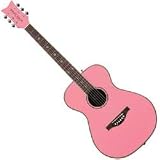 Daisy Rock Pixie Acoustic Left-Handed Guitar, Powder Pink
