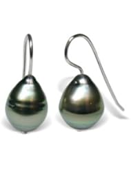 Eide a Black Tahitian cultured Baroque pearl earring