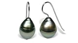 Eide a Black Tahitian cultured Baroque pearl earring