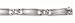 14k Mens Rolex Style Bracelet in White Gold