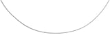 1 MM ROUND OMEGA (RHODIUM) NECKWIRE NECKLACES