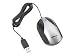 Targus Wired Mini Optical Mouse - Mouse - optical - 3 button(s) - wired - USB - black, silver