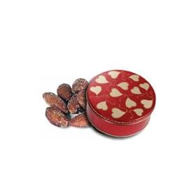 1 and 1/2 lb Smoked Almonds Tin - Sweet Hearts
