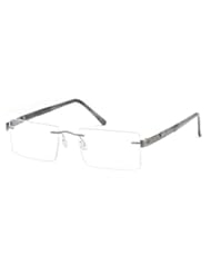 Titanium Half Rim Silver Glasses Frames Prescription Eyeglasses Size 53-18-145