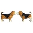 93903 Westland Giftware Mwah Magnetic Beagles Salt and Pepper Shaker Set, 2-1/2-Inch