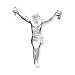 Sterling Silver Corpus (Crucified ChriSt) Pendant with 20 Inch Sterling Silver Chain