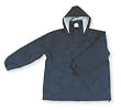 Condor 2PY77 Jacket, Attached Hood, Insulated, Blue, XXL