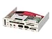 USB Frontpanel 3,5Zoll 2-USB+1*FW+CaR+SATA+eSATA II silbr