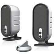 Click here to buy 2.4 Ghz Wireless Speaker System by Coby.