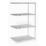 54"H Nexel Chrome Wire Shelving Add-On - 24"W X 18"D