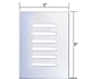 CRL 6" x 8" Clear Acrylic Mirror Grille