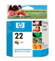 HP 22 Tri-Color Inkjet Print Cartridge - SN-10355
