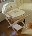 RARE TOP OF THE RANGE WAFFLE MOSES BASKET