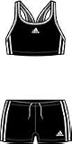 Adidas Schwimmen Bade Damen Inf 3SA Young Bikini - Adidas UK