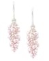 Pink Pearl Cluster Earrings