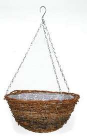Planter, Rattan Basket 12 inch