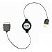 Zip-Linq Retractable iPod /iPhone USB Charge And Synch Cable - Black