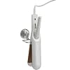 wall mounted chrome FLAT iron HOLDER rack bathroom STORAGE caddy