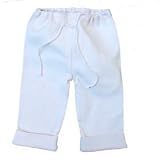Sckoon Organic Cotton Elf Pants - White - Size 0-6 Months