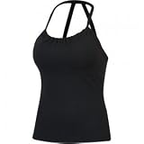 prAna Women's Quinn Top, Black, Large