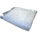 Elegant Baby Light Blue Plush Microfiber Blanket 36 x 45 With Silky Satin Binding Trim