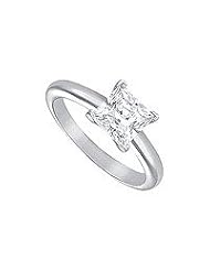 Diamond Solitaire Ring : Platinum â€" 2.00 CT Diamond