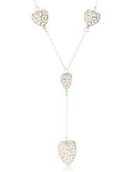 Duragold 14k Yellow Gold Heart Ornament Y-Pendant Necklace, 17"