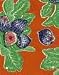 12 Yards of Figs Red Vinyl Mexican Oilcloth Fabric from Dakat Studio Goods (Width 47 inches)