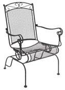 DC America WIS288 Charleston Wrought Iron High Back Rocker