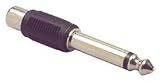 RCA Jack To 1/4" Mono Plug Adapter