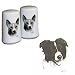 Border Collie Small Salt and Pepper Shakers, Porcelain by Rosalinde (3')