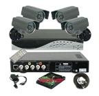 4 Channel DVR & 4 Color Cameras Security System D2014GA+S-1004IA2