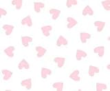 SheetWorld Fitted Bassinet Sheet - Pastel Pink Hearts Woven - Made In USA