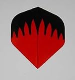 5 Sets - RED FLAMES - Hard Poly flights