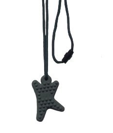 Textured Chew Chewable Necklace Blue