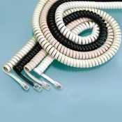 SOFTALK LLC Coiled Phone Cord, 25ft, Beige